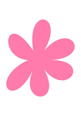 abstract flower illustration Pink background design PNG