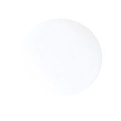 Blank, round, white plate