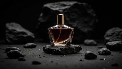 Perfume Bottle on Volcanic Rock