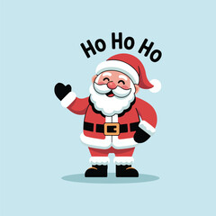 Santa Claus illustration for holiday greeting card