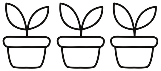 Planting new growth indoor garden setup home illustration cozy aesthetic