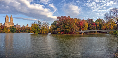 Bow bridge in late autumn