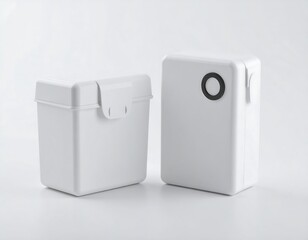 White Storage Boxes Minimalist Design Modern Storage Solutions.