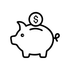 piggy bank with dollar sign