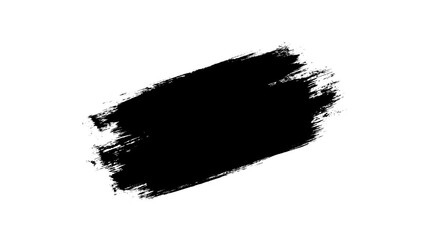 Paint brush strokes of black on a white background, Painting Black Brush Grunge background for titles or other your text with alpha channel. - Powered by Adobe