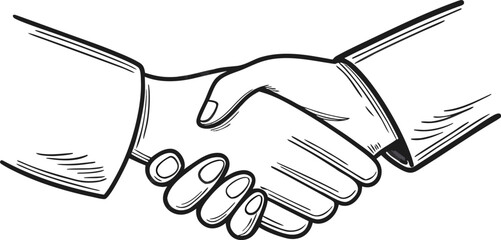 Fototapeta premium Handshake agreement partnership collaboration business
