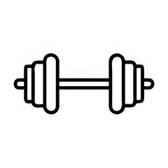 simple dumbbell fitness icon