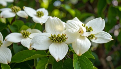 Obraz premium Close-up of white flowers
