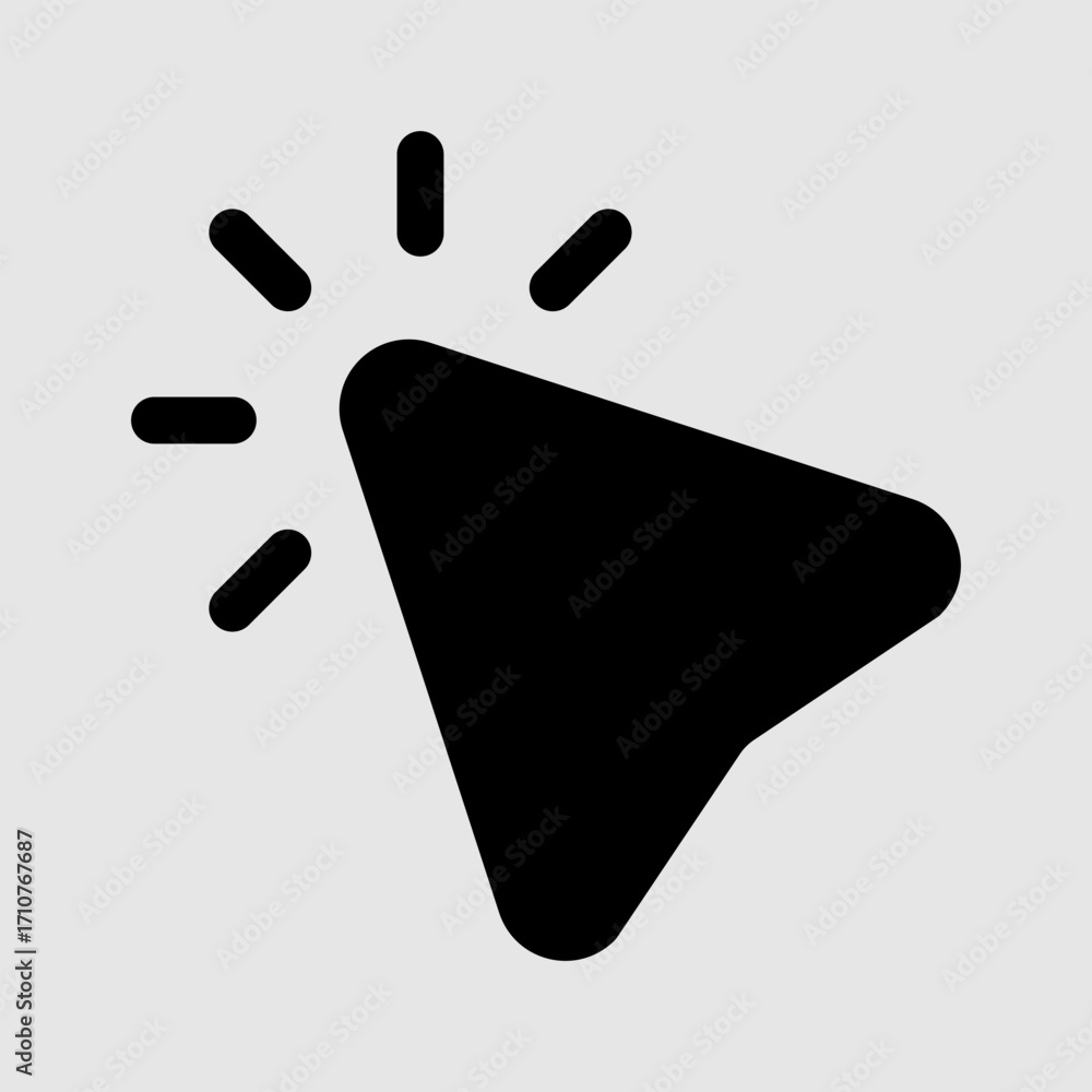 Aufkleber set of hand pointer symbol in trendy flat style. computer mouse click cursor. click cursor collectio