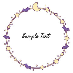 かわいいハロウィンフレーム素材