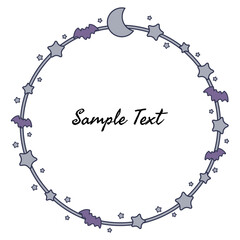 かわいいハロウィンフレーム素材