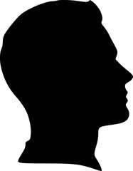 Stylish man silhouette design