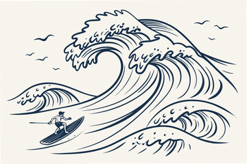 vector drawing of a whale