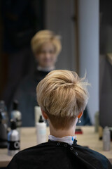 a visit to the hairdresser for a beautiful woman