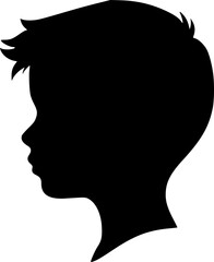 Casual boy silhouette artwork