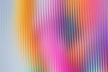 Illustration of abstract colorful background with vertical ribbed lines