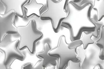 Obraz premium Abstract Background Of Many Silver Stars