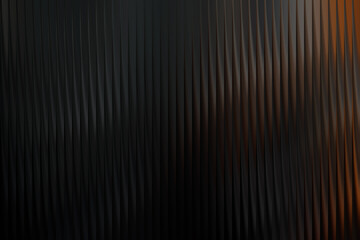 Illustration of dark vertical ribbed textured background with subtle orange glow