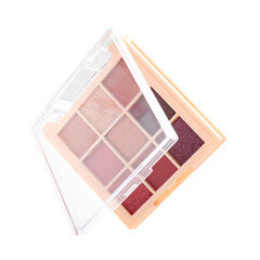 One beautiful eyeshadow palette isolated on white