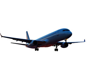 Obraz premium Airplane silhouette, PNG