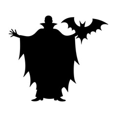 silhouette of a vampire