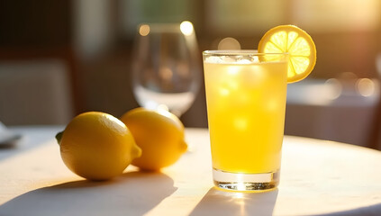 Fototapeta premium Refreshing Lemon Mint Drink