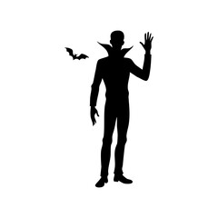 silhouette of a vampire