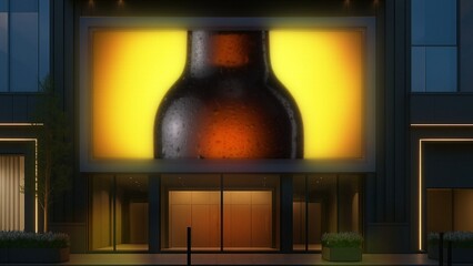 Building Banner Glowing Billboard Advertisement LED Wall