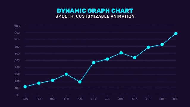 Dynamic Clean Modern Line Graphic Dot Infographic