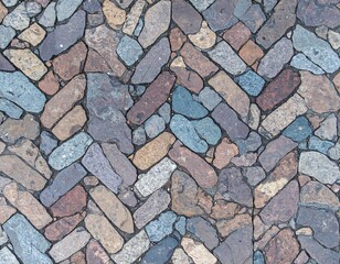 Obraz premium Cobblestone pavement texture