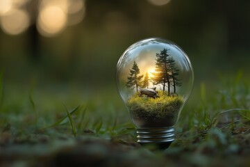 Forest in a Light Bulb
