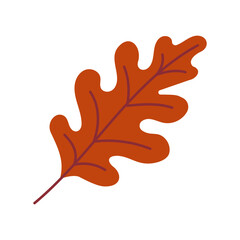 A leaf with a red stem