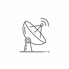  Extra Satellite Dish Icon.generative ai