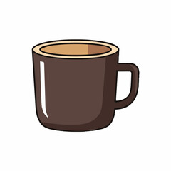 Coffee Mug Icon,isolated on white background.generative ai