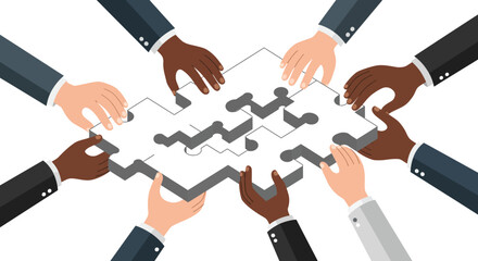 Elevated Connectivity: Intricate Isometric Blueprint for Diverse Global Business Synergy