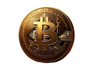 Cryptocurrency bitcoin coin, PNG