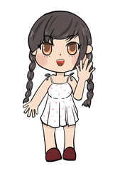Cute girl chibi