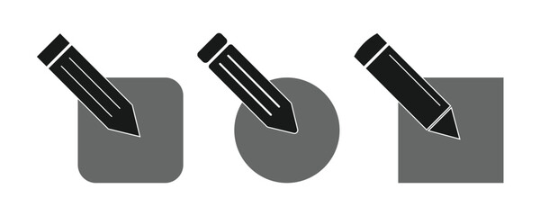 Edit icon vector isolated on white background. Pencil icon. sign up Icon vector. edit text.