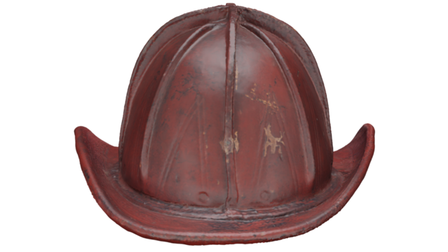 3D rendering firefighter helmet 