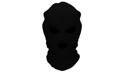 3d rendering black balaclava