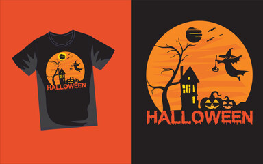 Halloween Colorful T-shirt Design