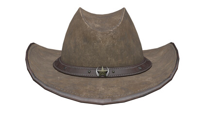 3d rendering cowboy hat