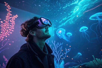 Exploring a Virtual Underwater World With Immersive Technology at Night