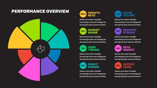 Pie Chart Round Logo Data Sheet Infographic