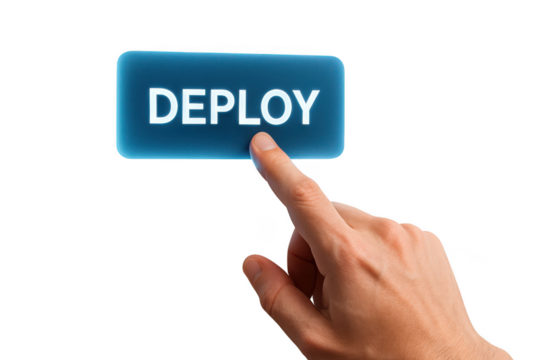 Deploy button being pressed online