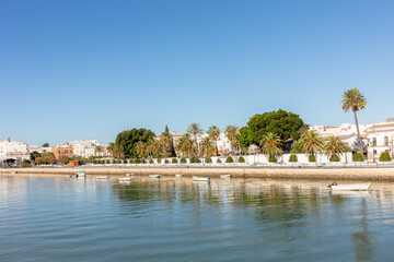 Obraz premium El Puerto de Santa Maria, Cadiz, Andalusia, Spain. 31 August 2025. Boats on the river