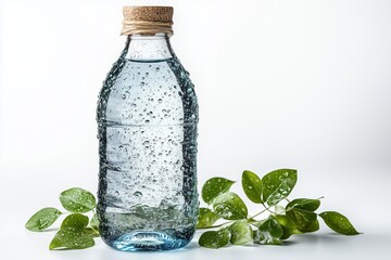 Water bottle isolated on a white background