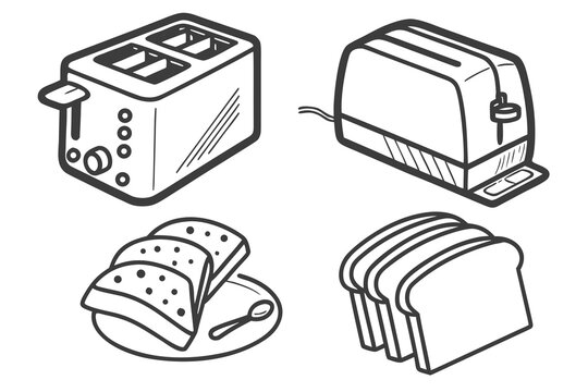 toaster and bread
