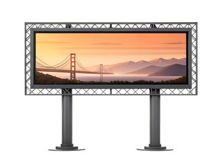 Obraz premium Billboard isolated on transparent background