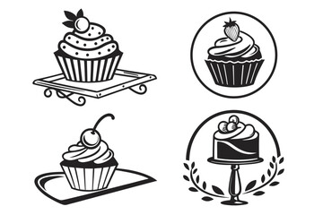 set of cupcakes